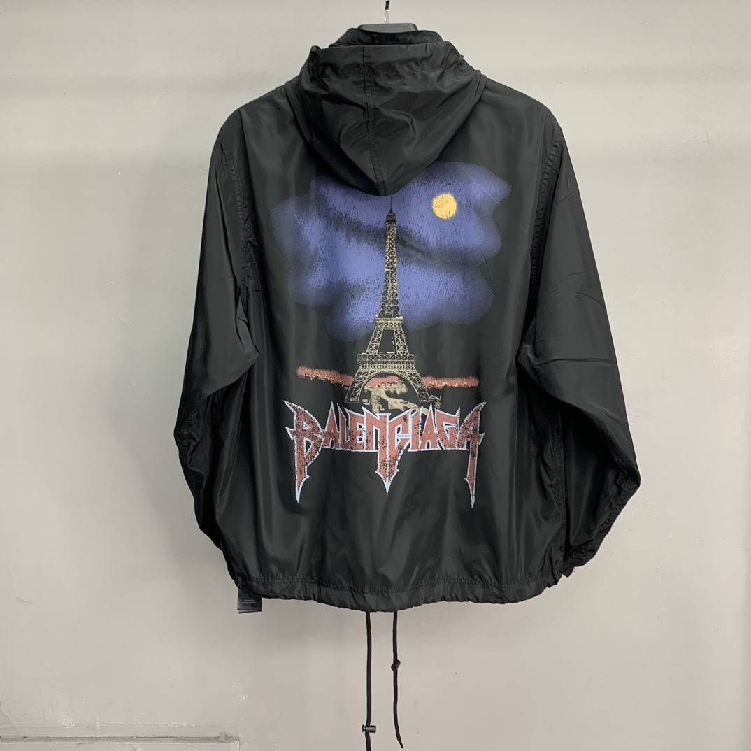 Ba1en*iaga BLCG Tower Night View waterproof jacket