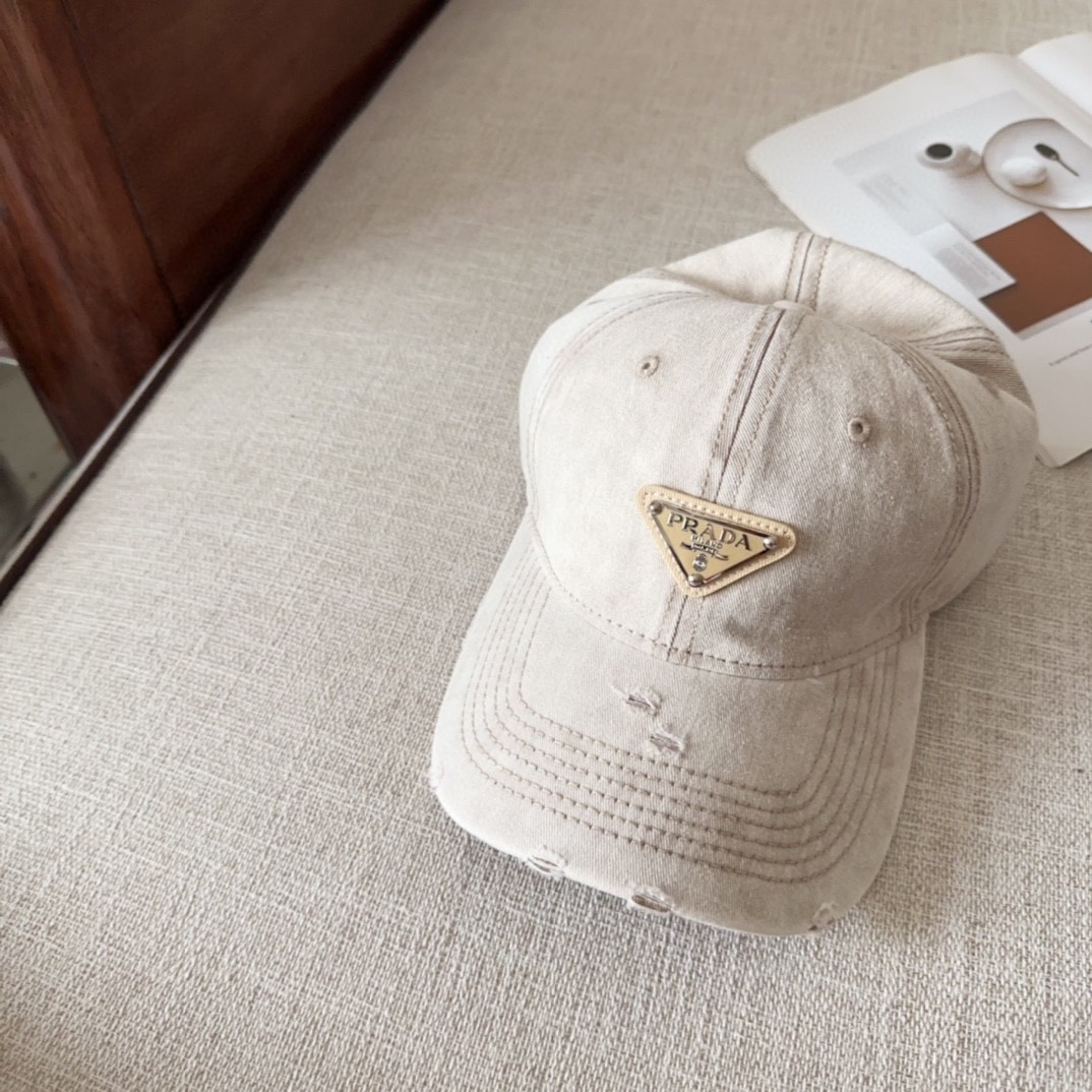 [#4811」 Pra*a baseball cap peaked ca p hat