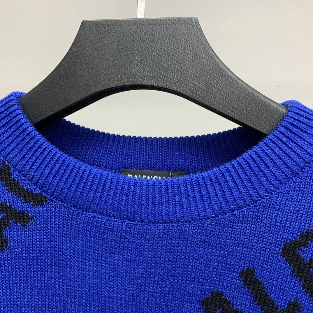 Ba1en*iaga letter sweater