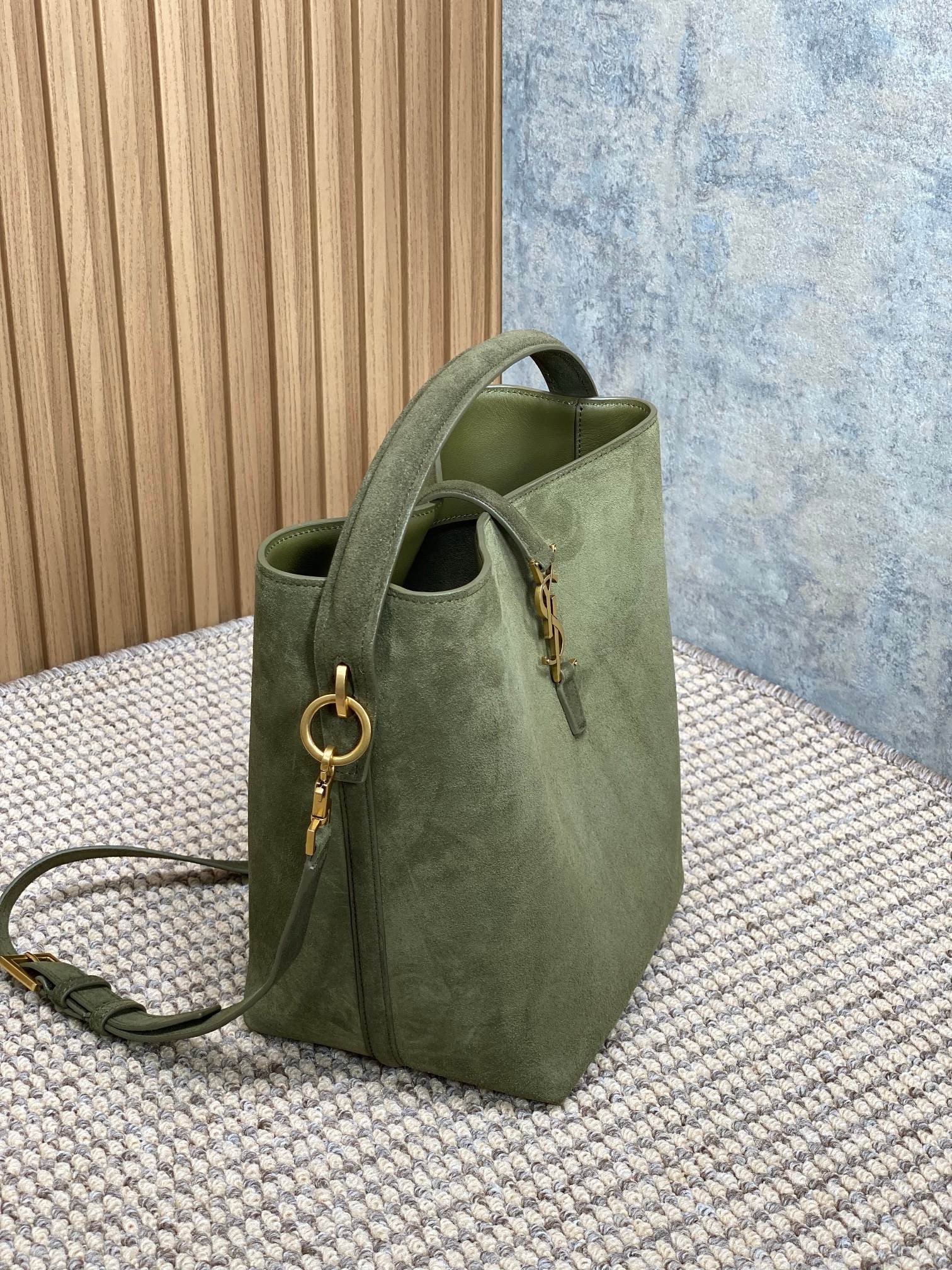 Y51 Sa1nt Lau*nt Rose same style cowhide, suede leather size: 20x25x16cm code 742828