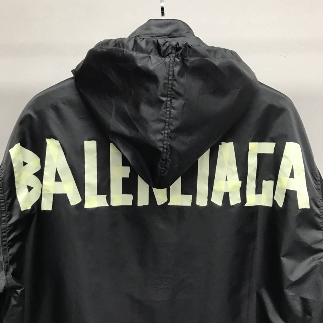 Ba1en*iaga masking tape trench coat