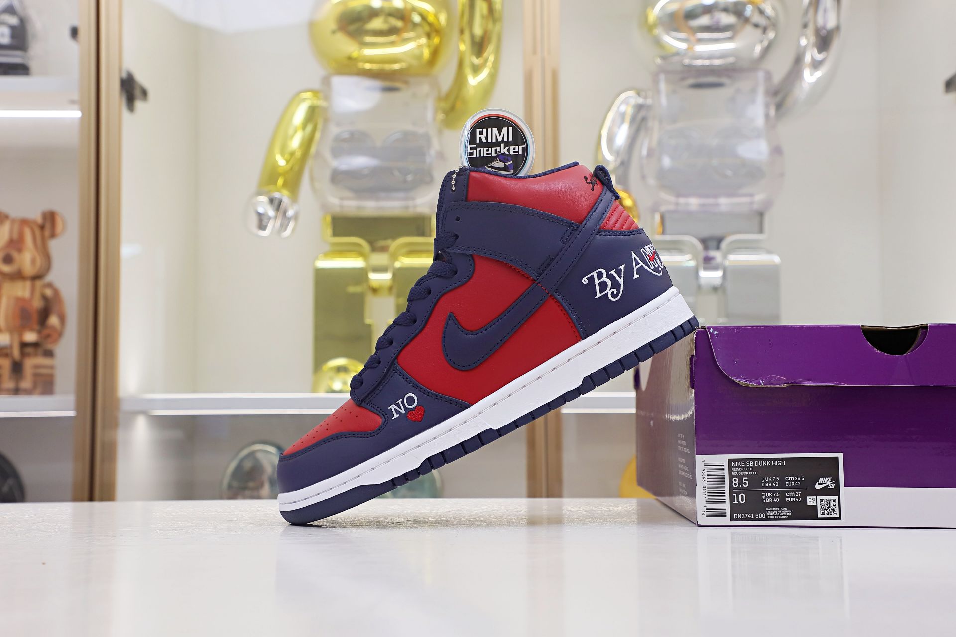 NIKE SB DUNK HIGH Svp*me BY ANY MEANS RED