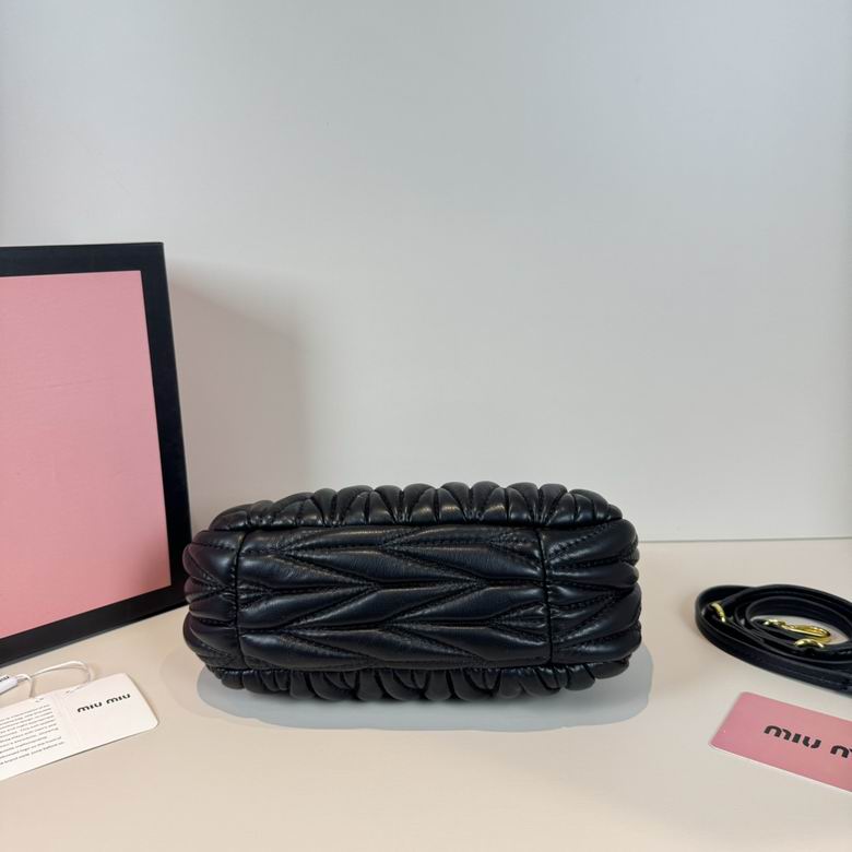 Miu Miu Wander black matelassé bag
