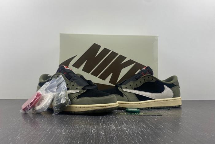 Travis Scott x Air Jordan 1 Low OG “Black Olive”