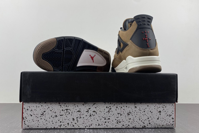 Travis Scott x Air Jordan 4 Olive Grey Black