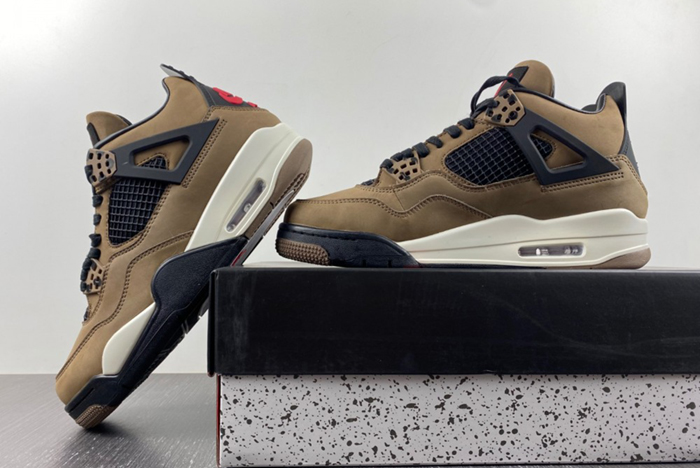 Travis Scott x Air Jordan 4 Olive Grey Black