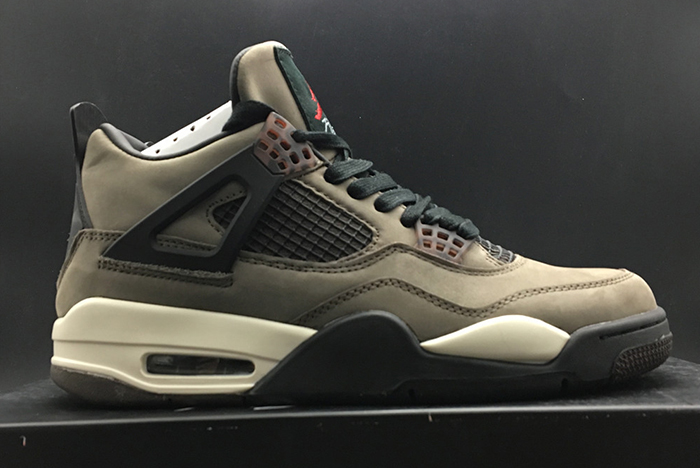 Travis Scott x Air Jordan 4 Olive Grey Black