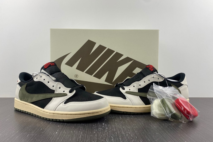 Travis Scott x Air Jordan 1 Low OG Olive DZ4137-106
