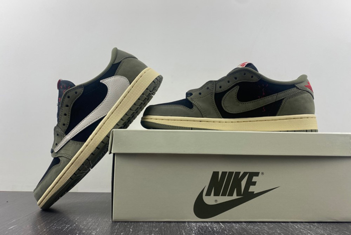 Travis Scott x Air Jordan 1 Low OG “Black Olive”