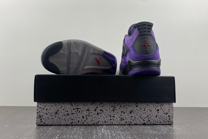 Travis Scott Air Jordan 4 F&F  Purple Black  2024