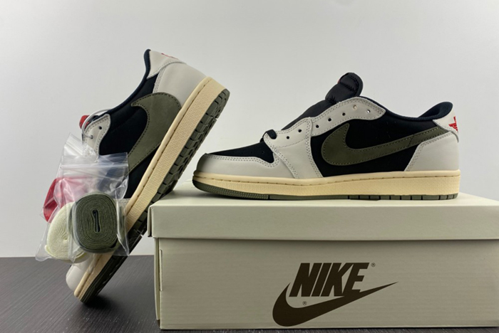 Travis Scott x Air Jordan 1 Low OG Olive DZ4137-106