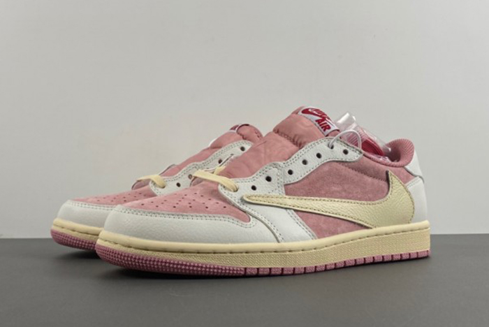 Travis Scott x Air Jordan 1 Low OG White Pink DM7866-600