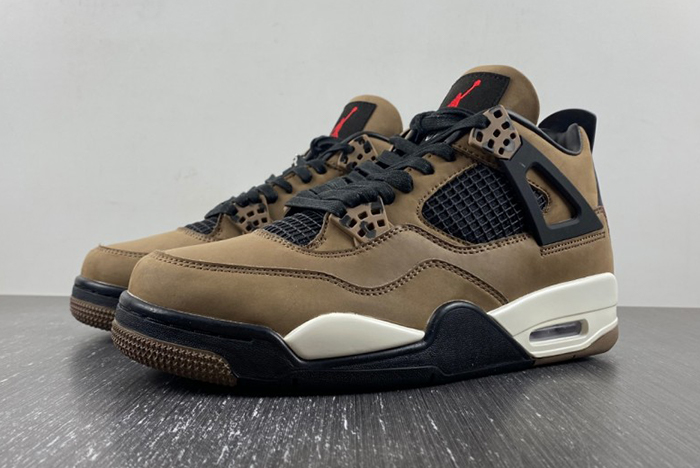 Travis Scott x Air Jordan 4 Olive Grey Black