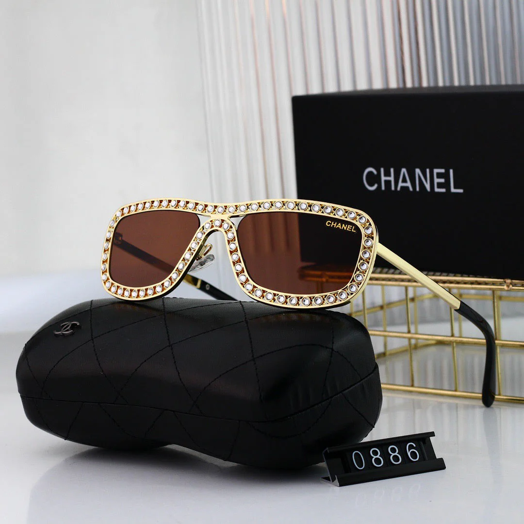 Fashionable Full-D1am0nd Visor Sunglasses