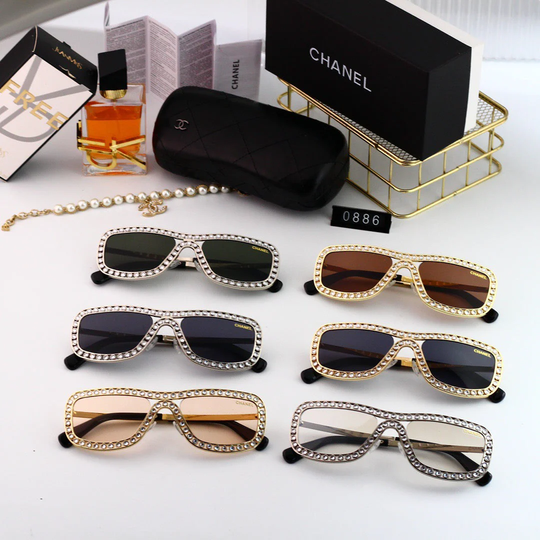 Fashionable Full-D1am0nd Visor Sunglasses