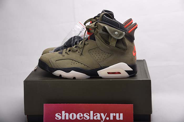 TRAVIS SCOTT AIR JORDAN 6 MEDIUM OLIVE - CN1084-200