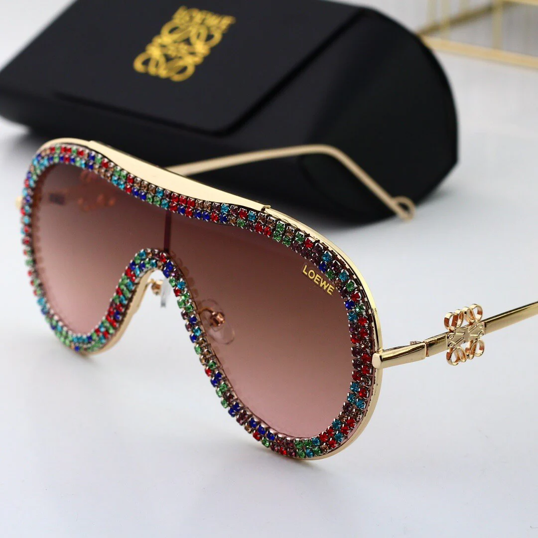 Fashionable D1am0nd Shield Sunglasses