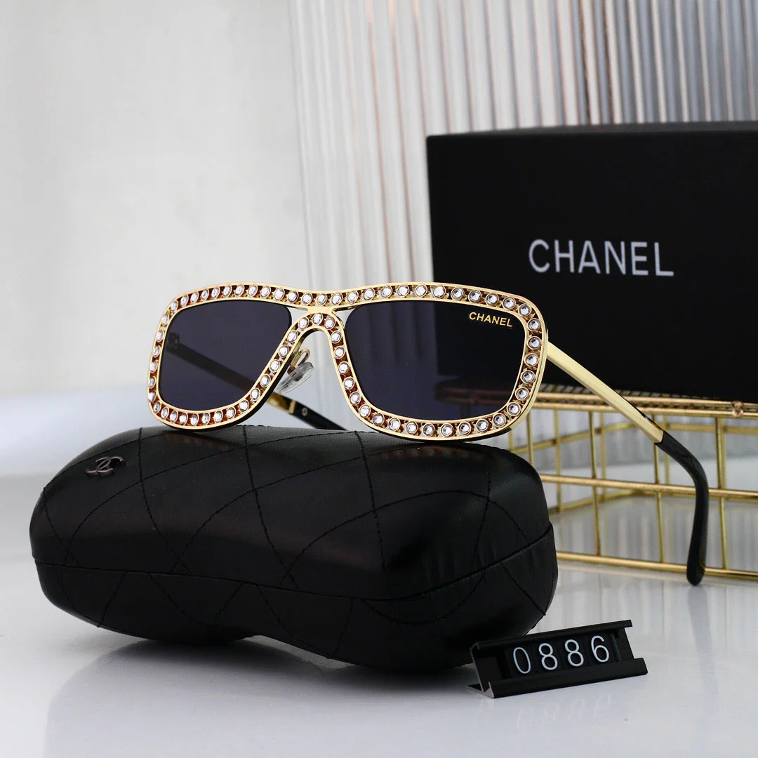 Fashionable Full-D1am0nd Visor Sunglasses