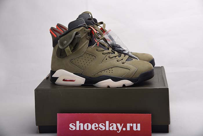 TRAVIS SCOTT AIR JORDAN 6 MEDIUM OLIVE - CN1084-200