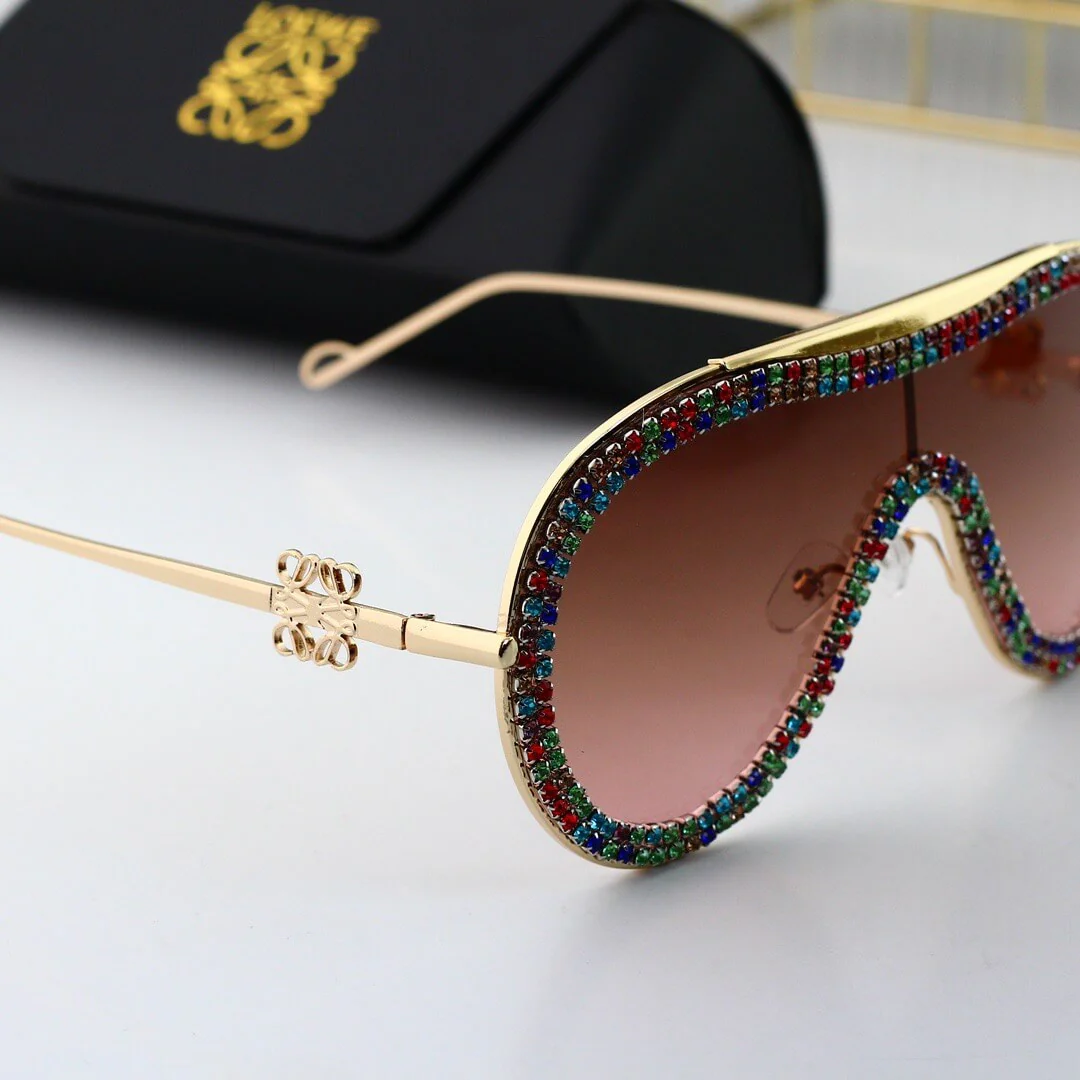 Fashionable D1am0nd Shield Sunglasses
