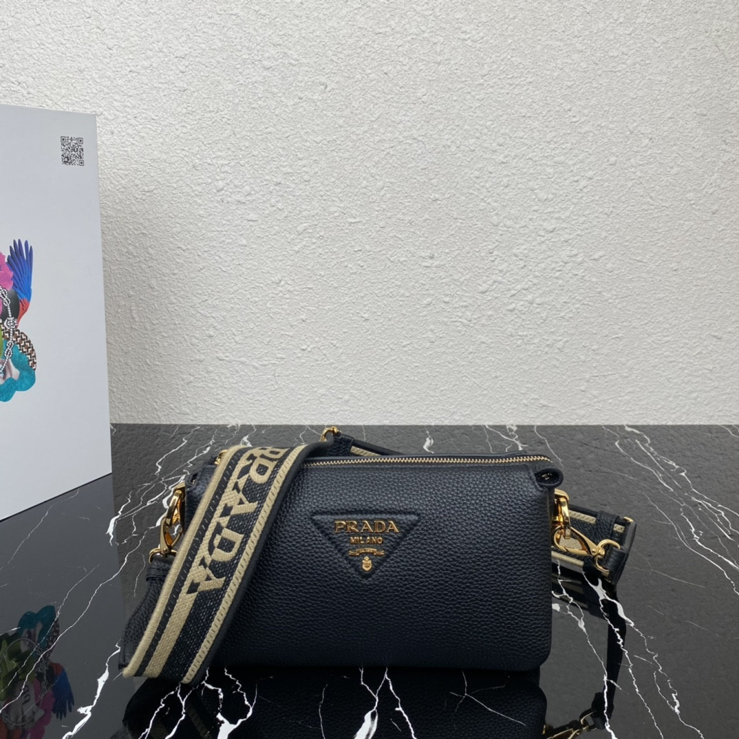 Pra*a Leather Shoulder Bag