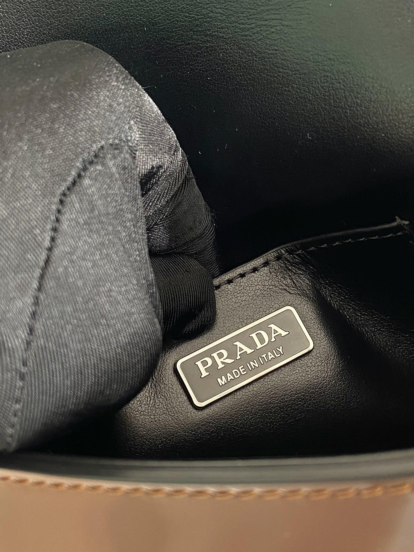 Pra*a Brushed Leather Mini-bag With Shoulder Strap Bag