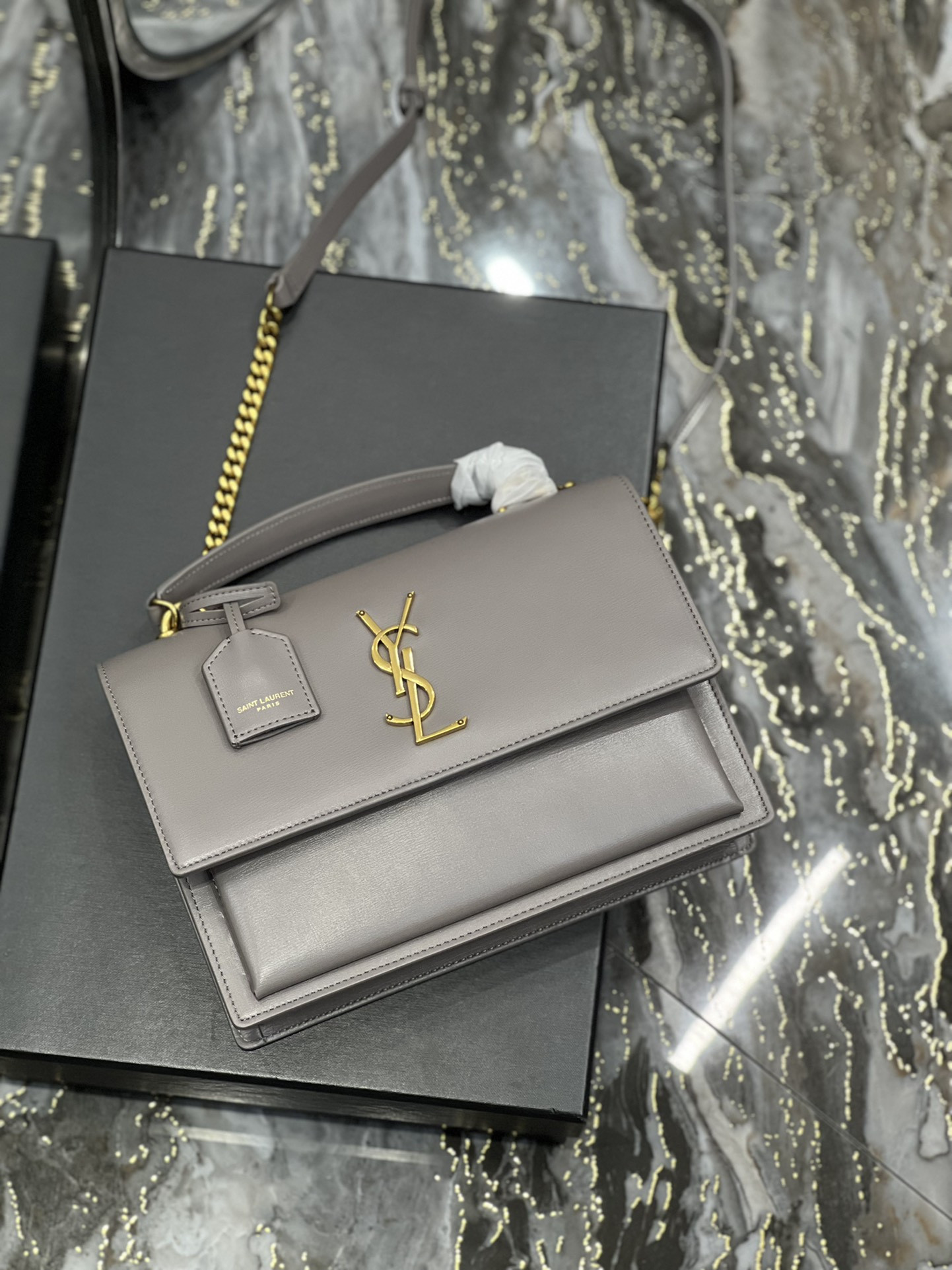 Y51 Sunset Medium Top Handle In Smooth Leather