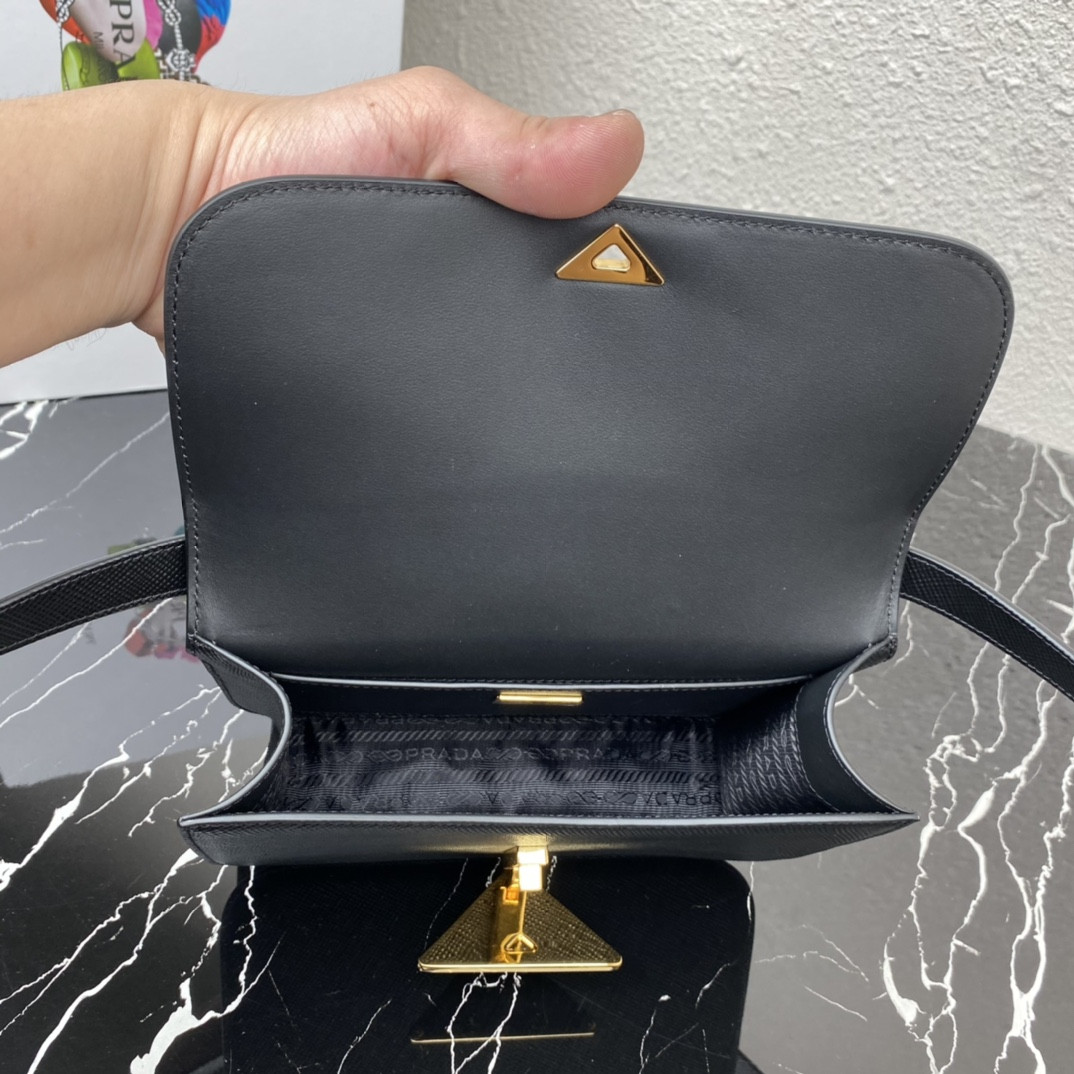 Pra*a Emblème Saffiano Shoulder Bag