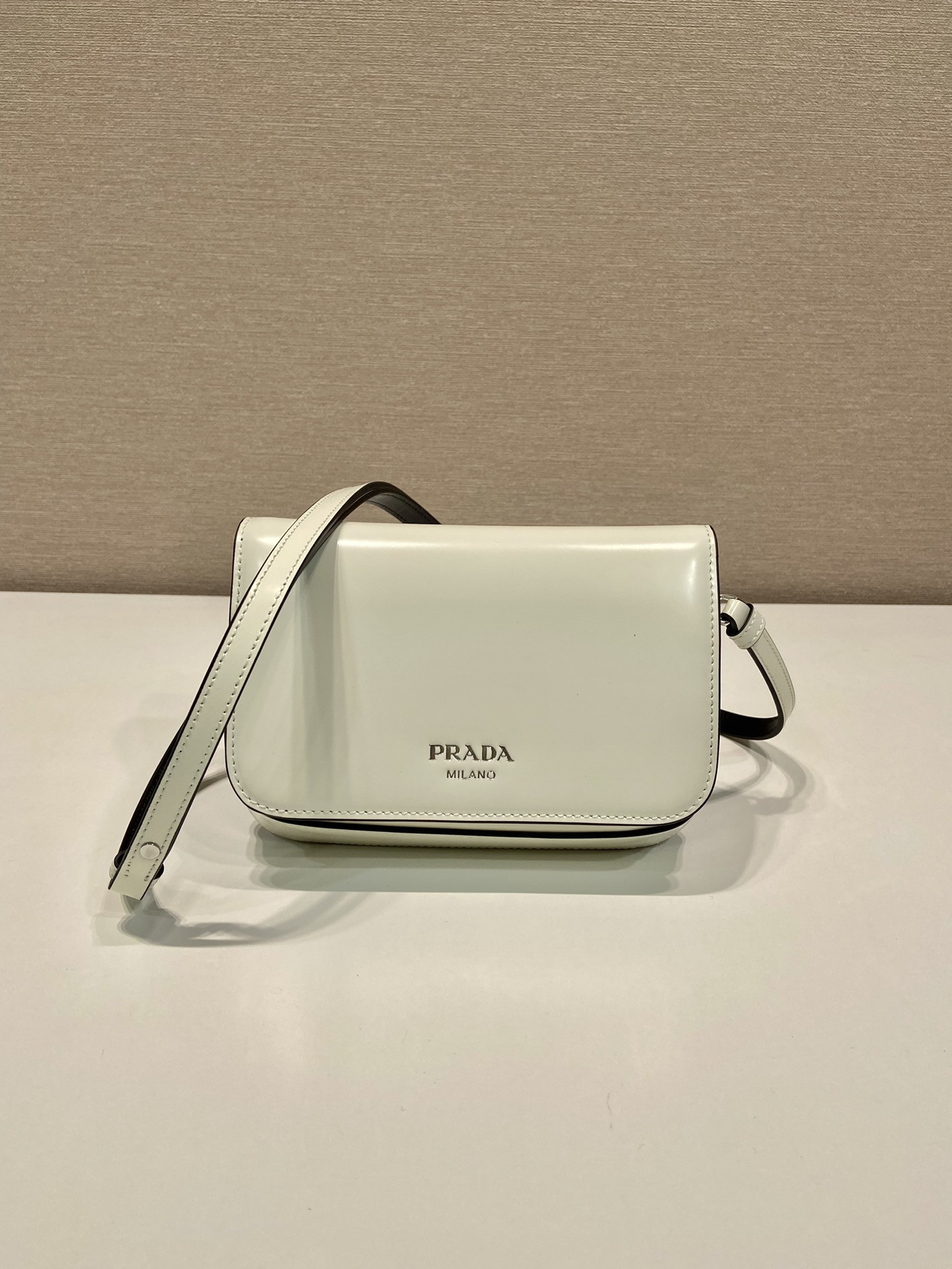 Pra*a Brushed Leather Mini-bag With Shoulder Strap Bag