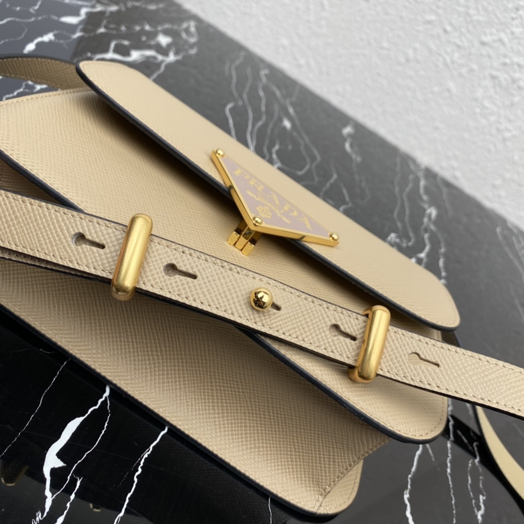 Pra*a Emblème Saffiano Shoulder Bag