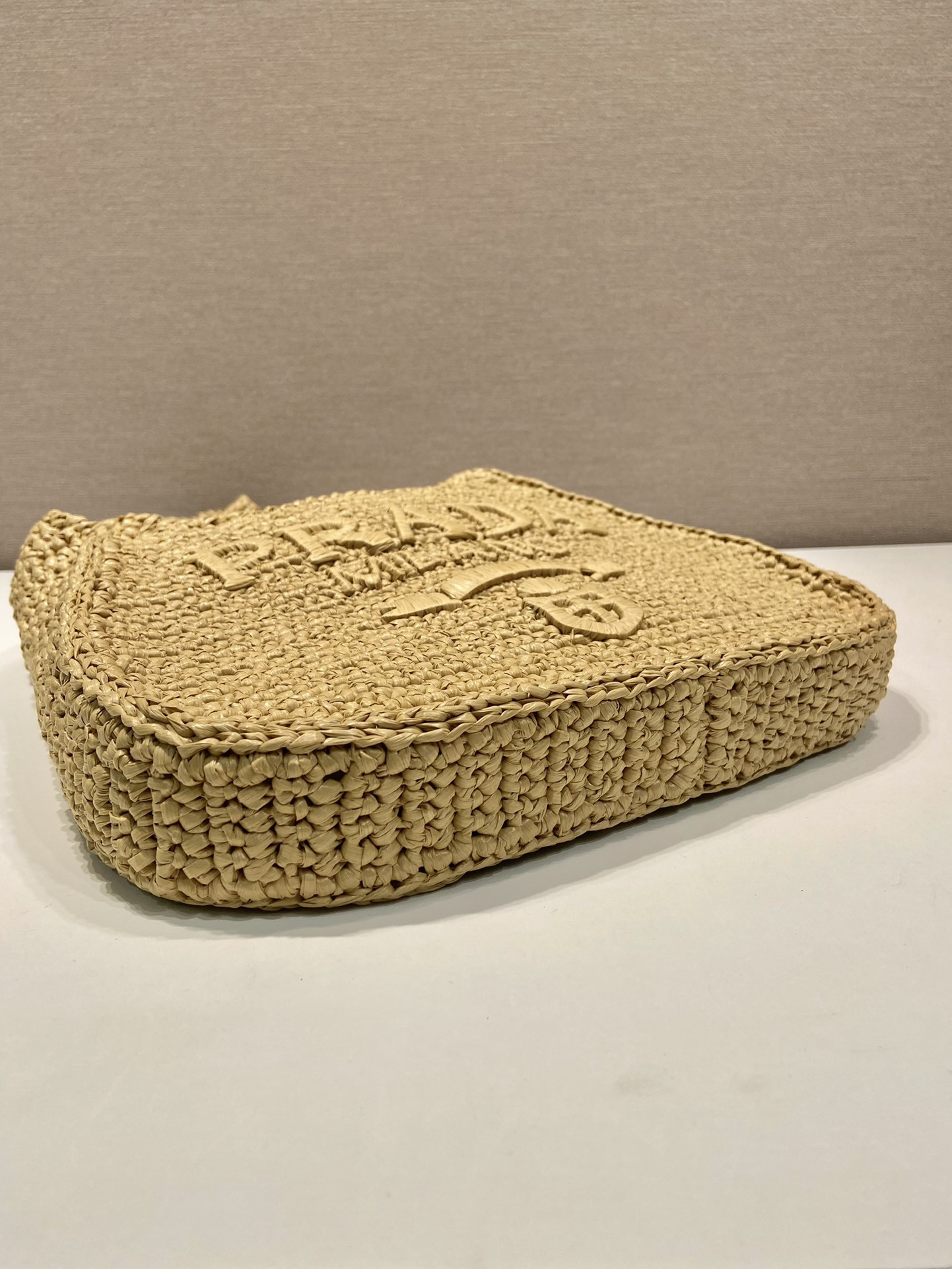 Pra*a Straw Shoulder Bag