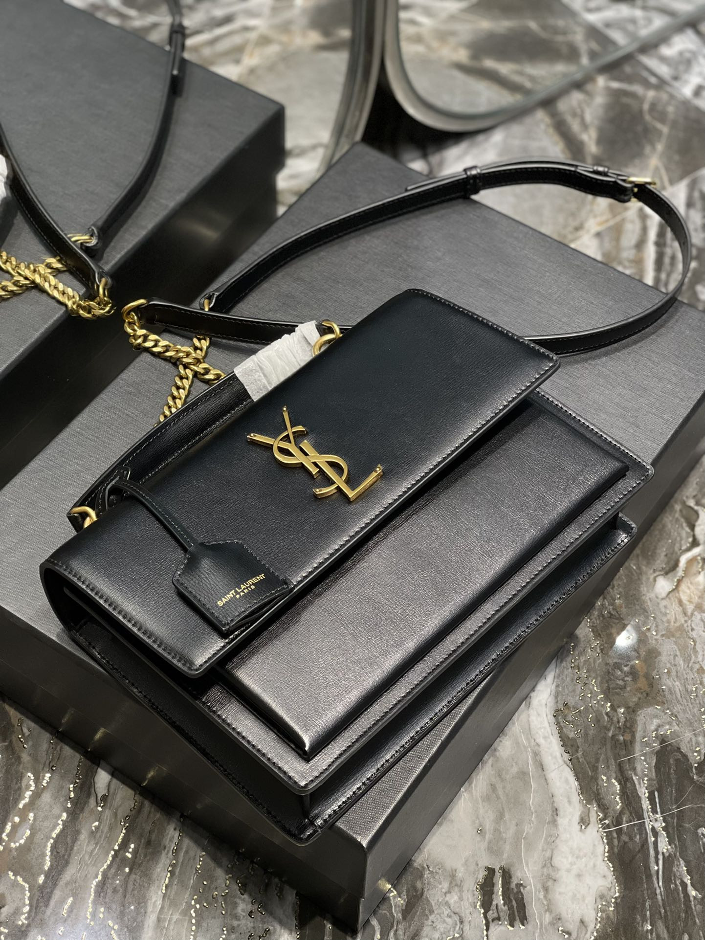 Y51 Sunset Medium Top Handle In Smooth Leather
