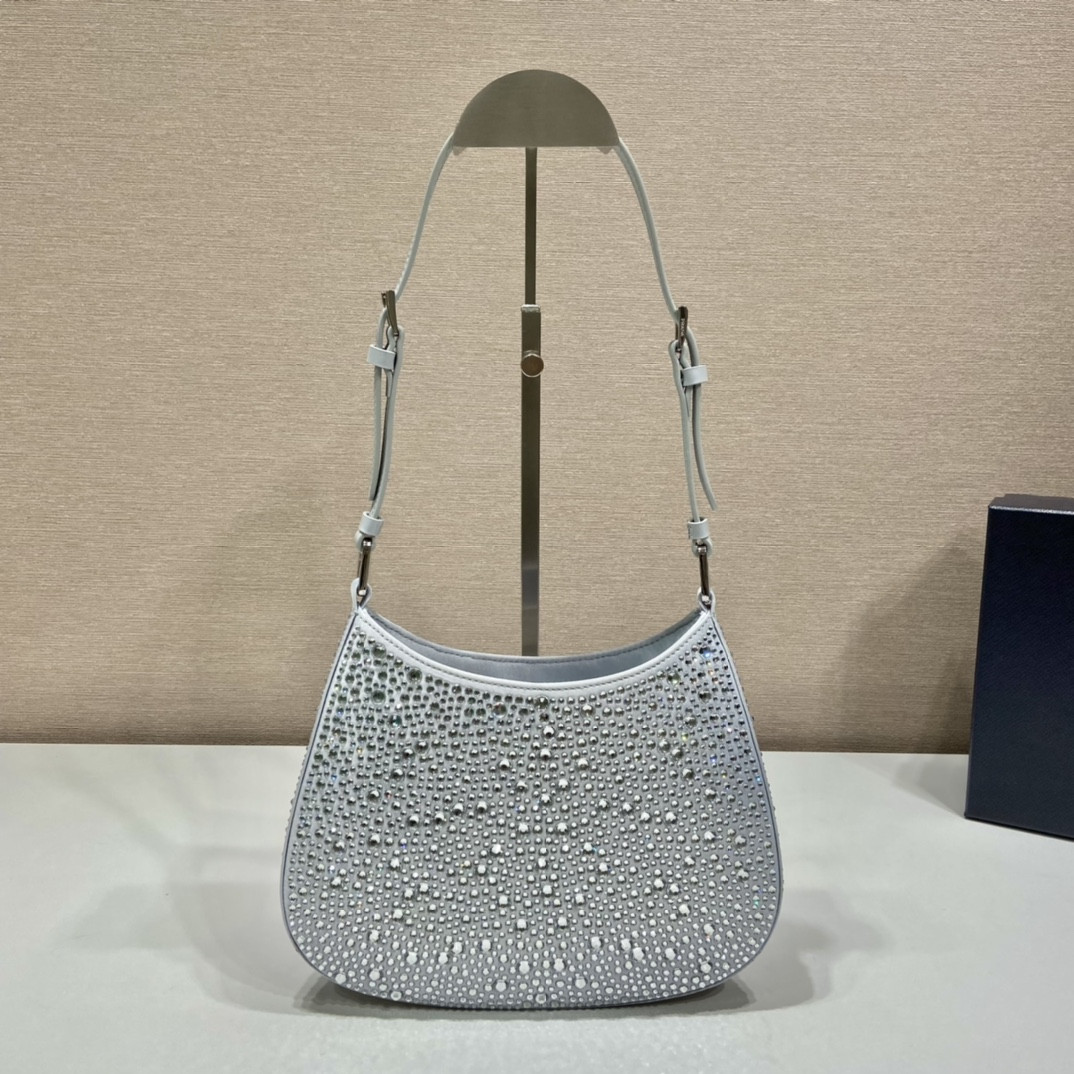 Pra*a Cleo Satin Bag With Crystals