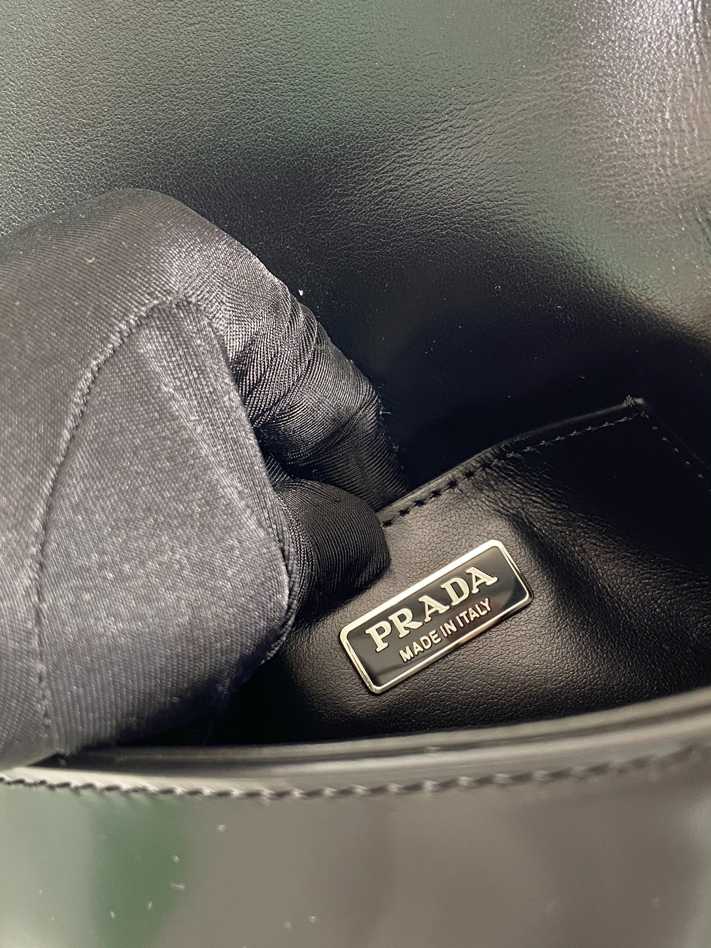 Pra*a Brushed Leather Mini-bag With Shoulder Strap Bag