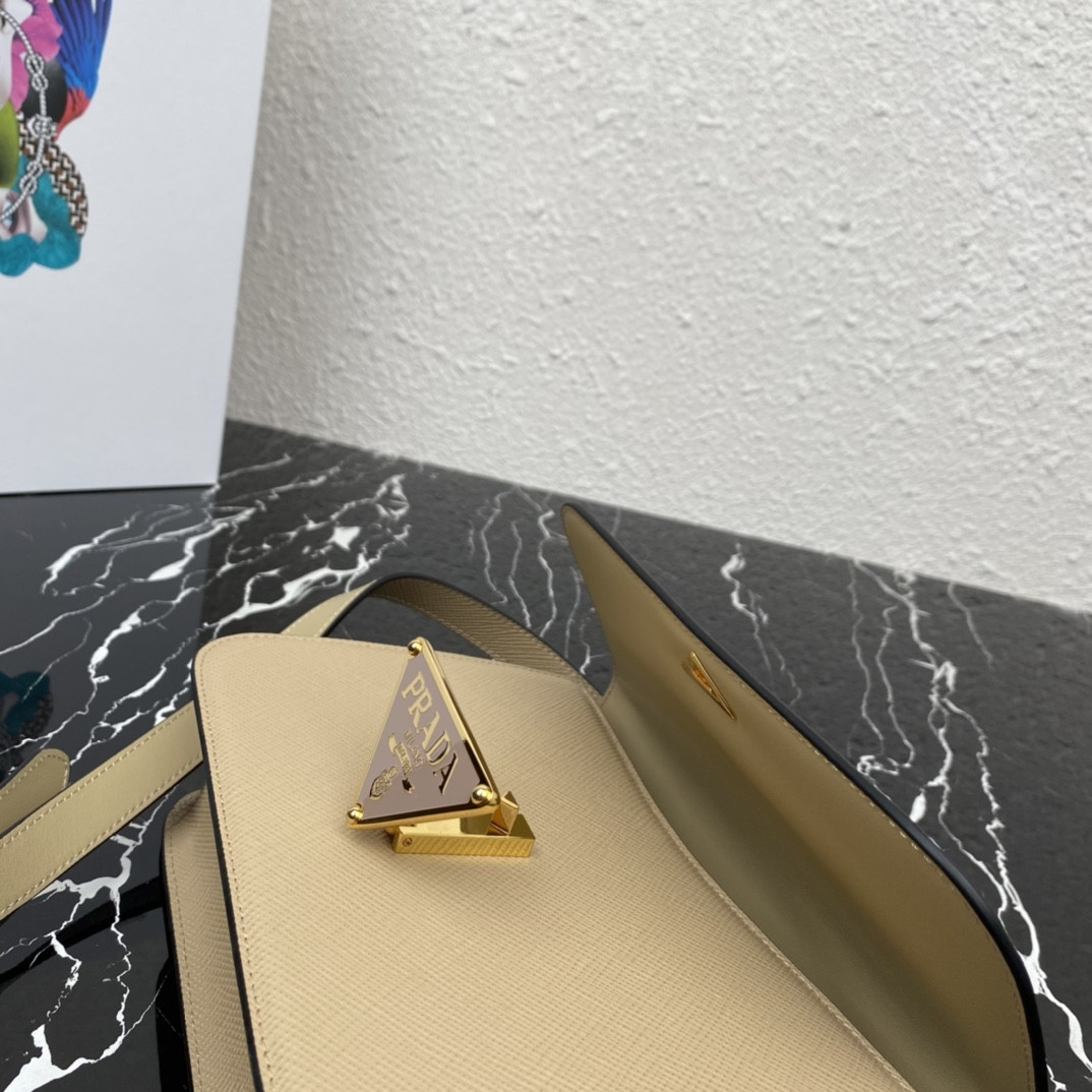 Pra*a Emblème Saffiano Shoulder Bag