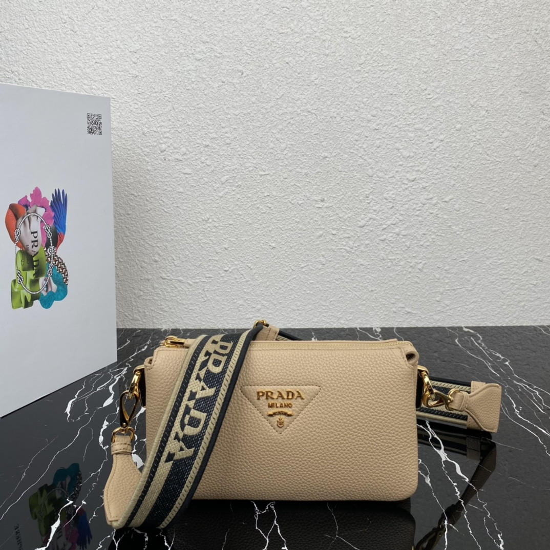 Pra*a Leather Shoulder Bag