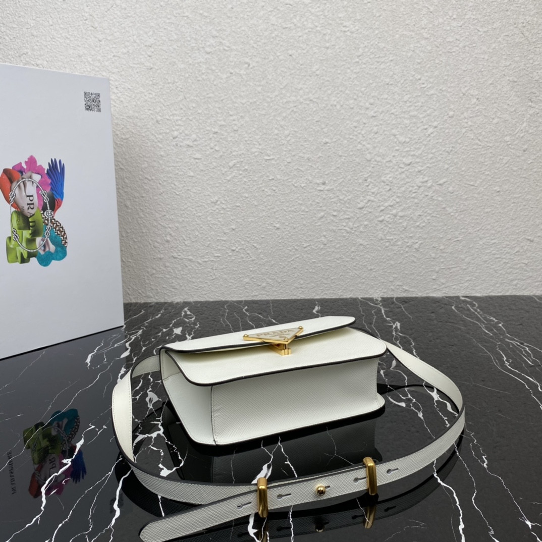 Pra*a Emblème Saffiano Shoulder Bag