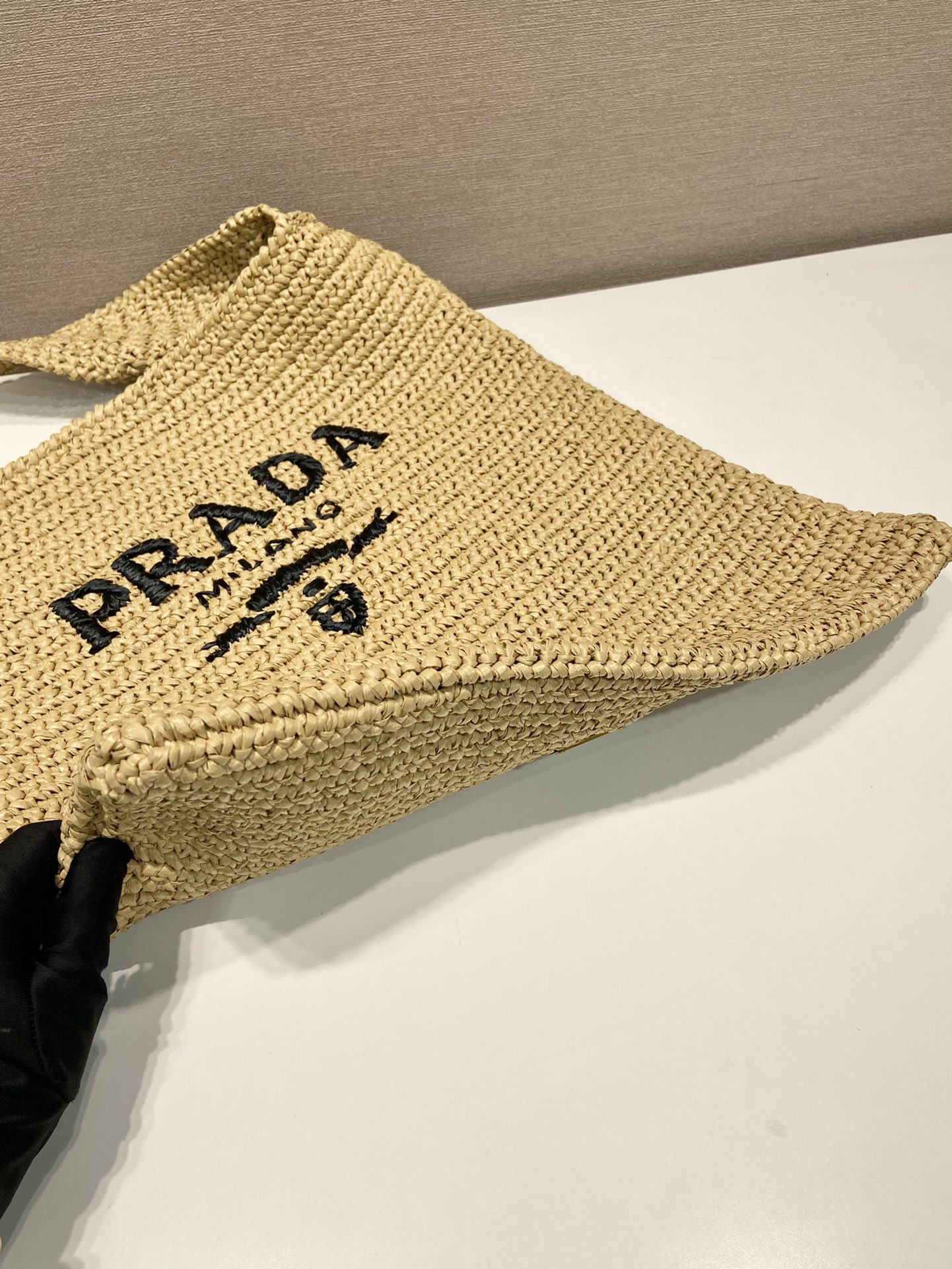Pra*a Raffia Tote Bag