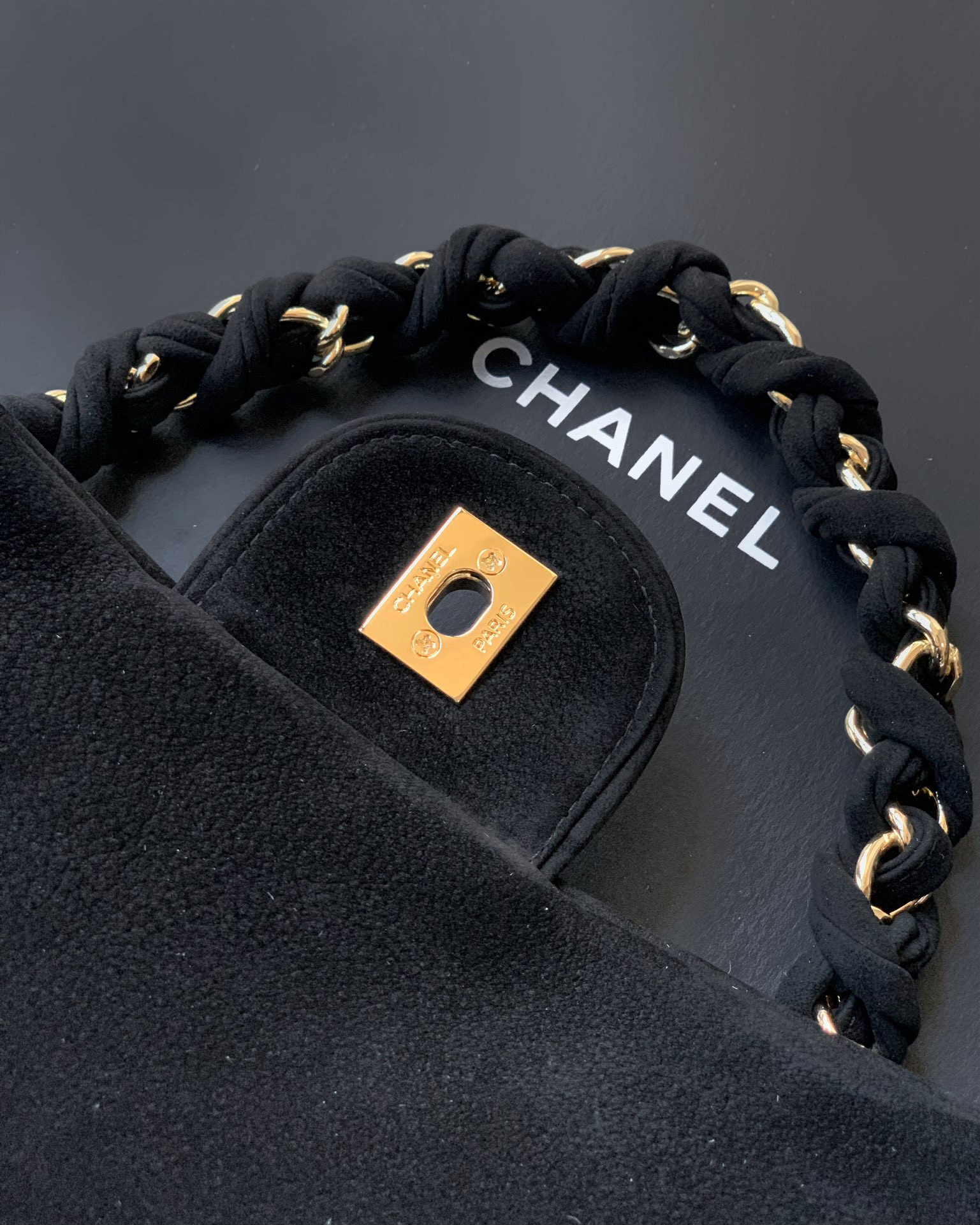 Ch**el Classic Hand Bag Gold Handware