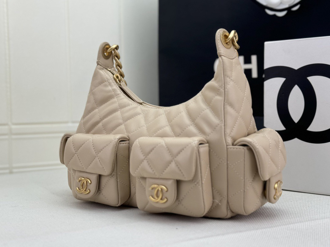 Ch**el 2025ss Hobo Bag 33×30×15cm