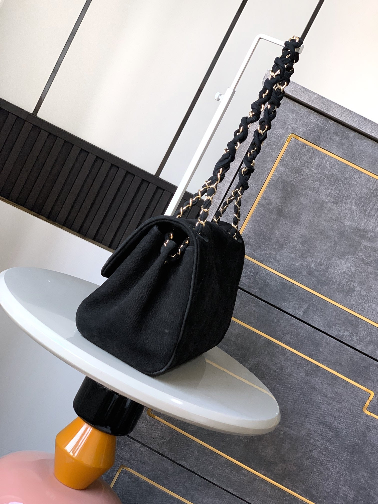 Ch**el Classic Hand Bag Gold Handware