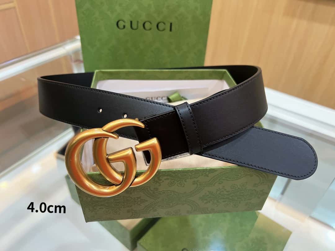 Gvc*1 double-sided selected top layer leather GG belt
