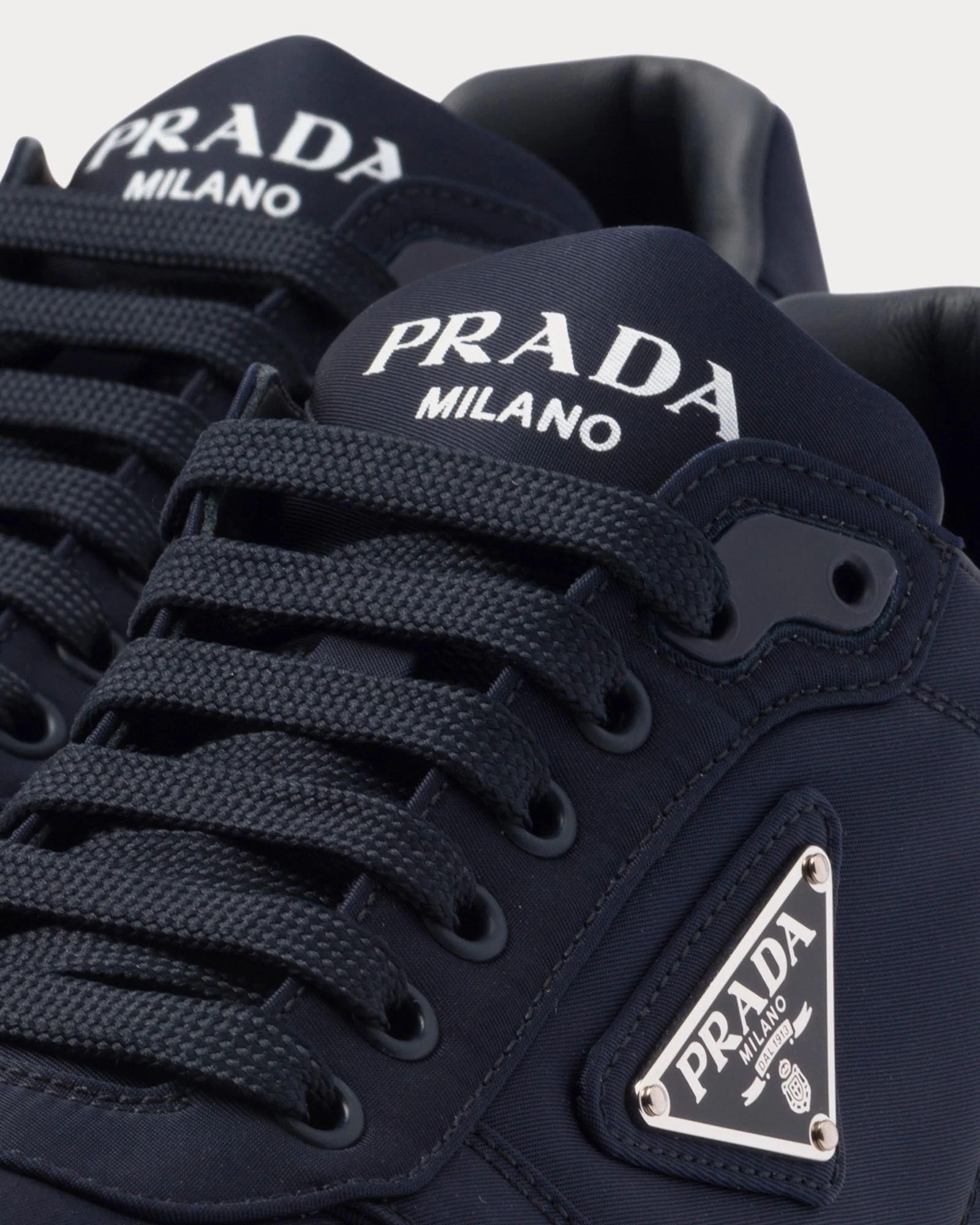 Pra*a Re-Nylon Leather Sneakers