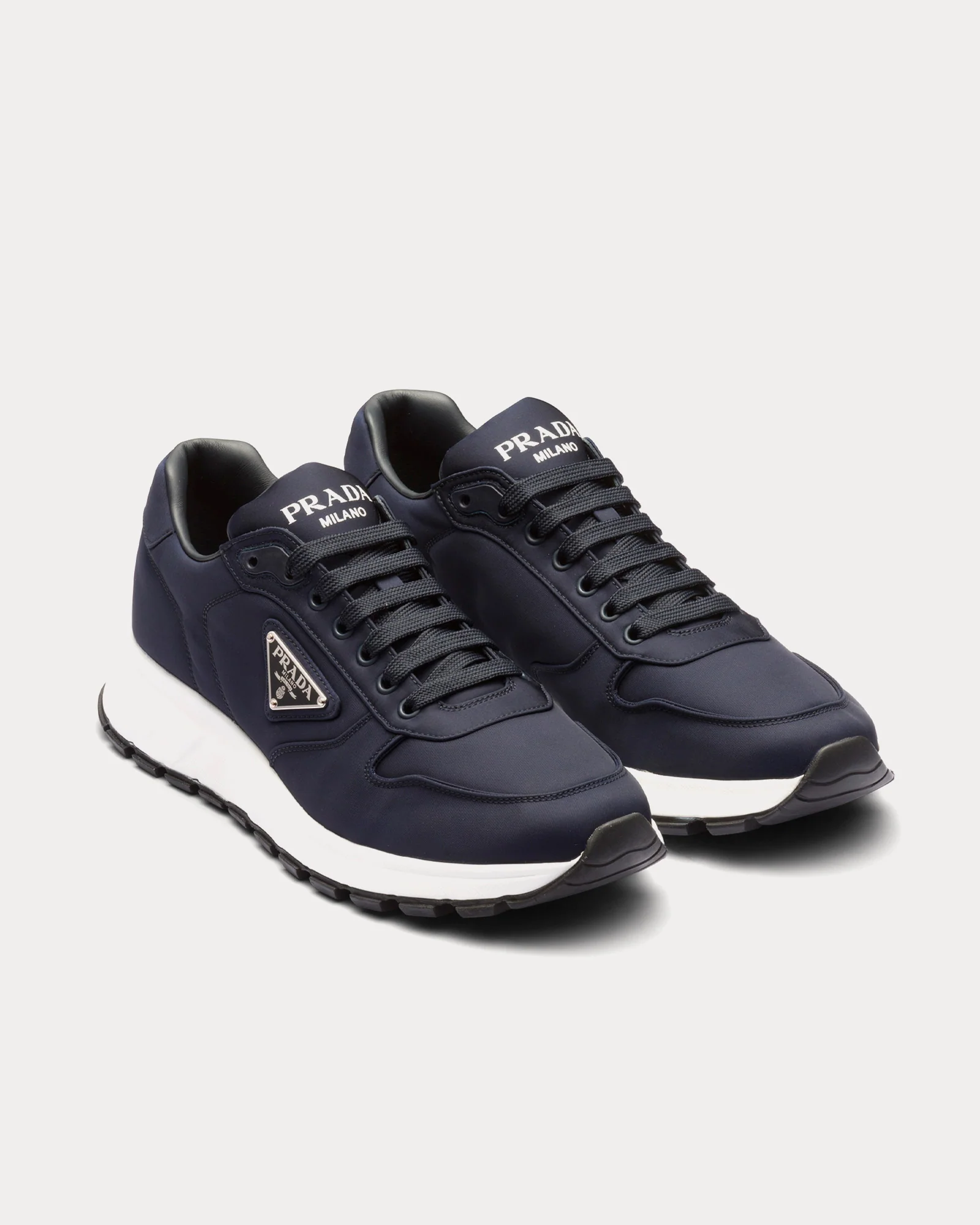 Pra*a Re-Nylon Leather Sneakers