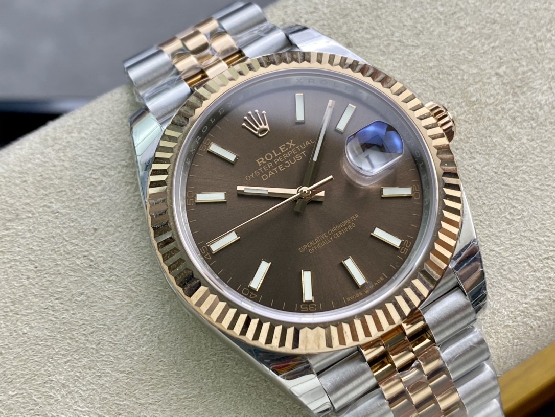 R01ex Datejust 126331 Choco 41mm