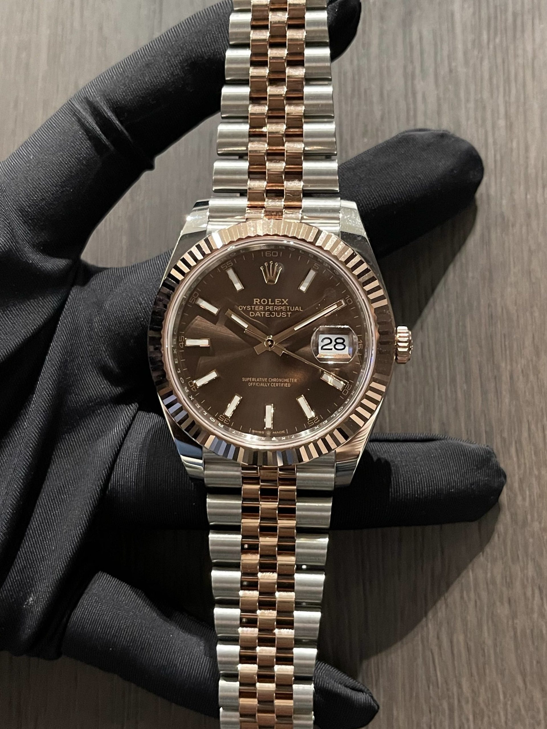 R01ex Datejust 126331 Choco 41mm