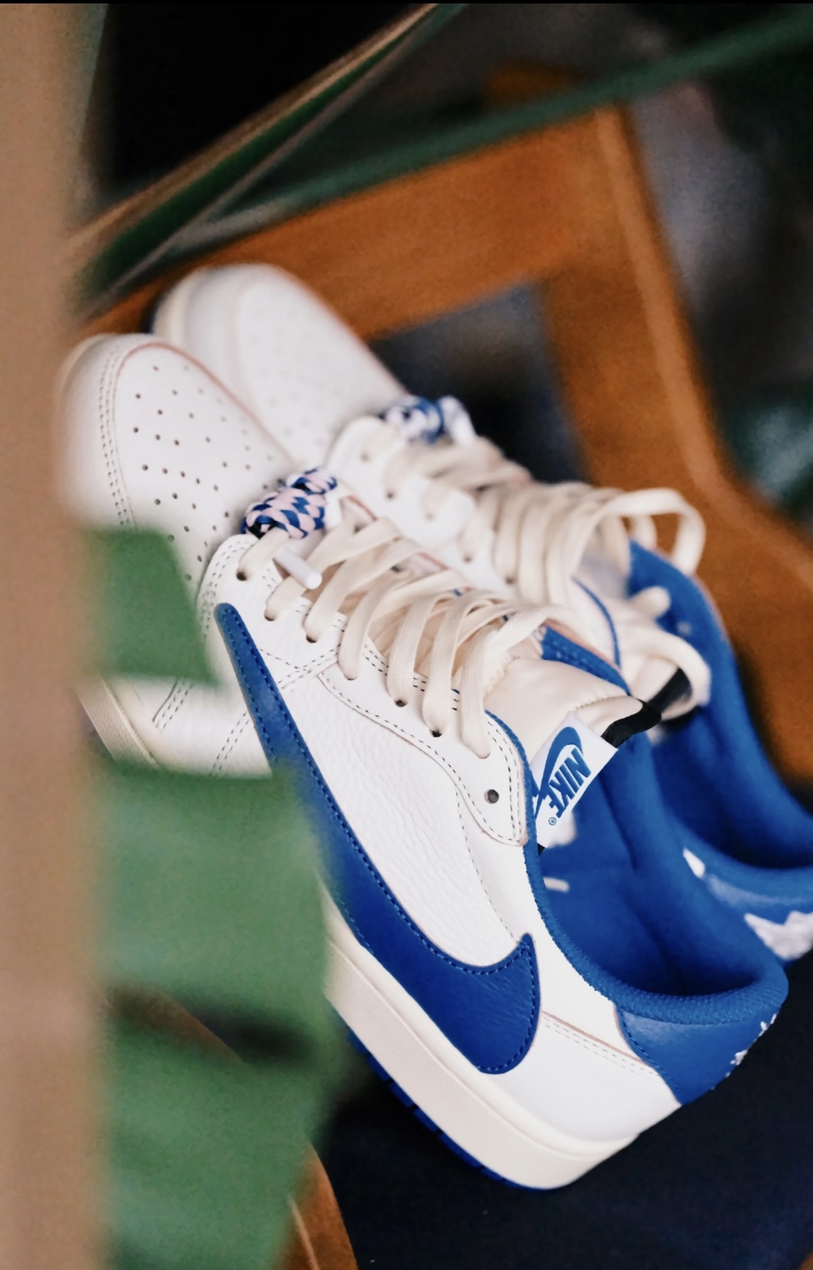 Travis Scott x Fragment x Air Jordan 1 Low OG "Sail Military Blue"